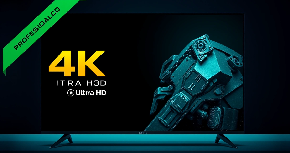IPTV 4K Ultra HD — televisão exibindo imagem em altíssima resolução